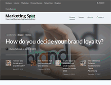 Tablet Screenshot of marketingspot.com